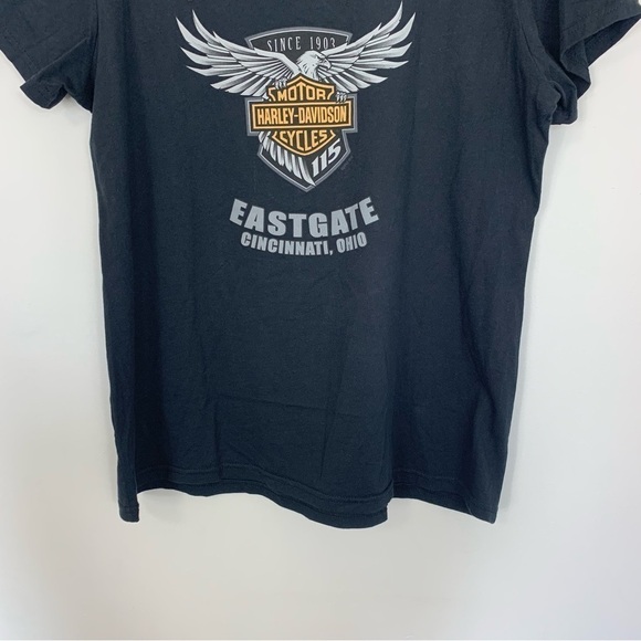 Harley-Davidson Scoop Neck 115 Years Old Factory Graphic T-Shirt Size XXL - Picture 7 of 8